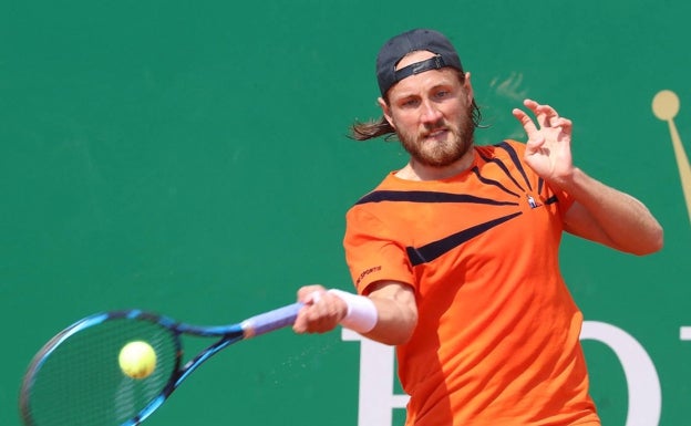 El francés Lucas Pouille, en el partido de este jueves. 