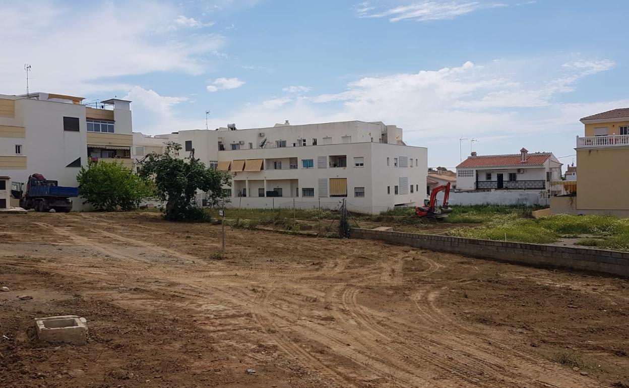 Imagen de la zona donde se está actuando en Torre de Benagalbón. 