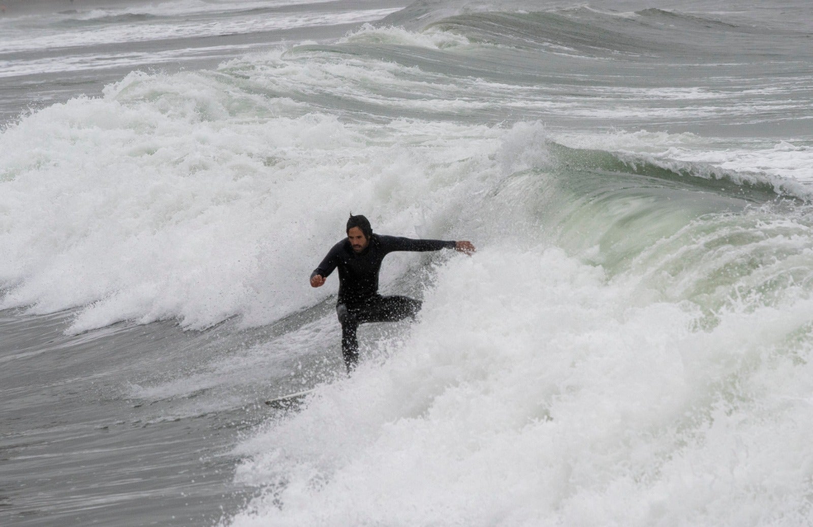 Fotos: Sábado de surf en las playas de la capital malagueña