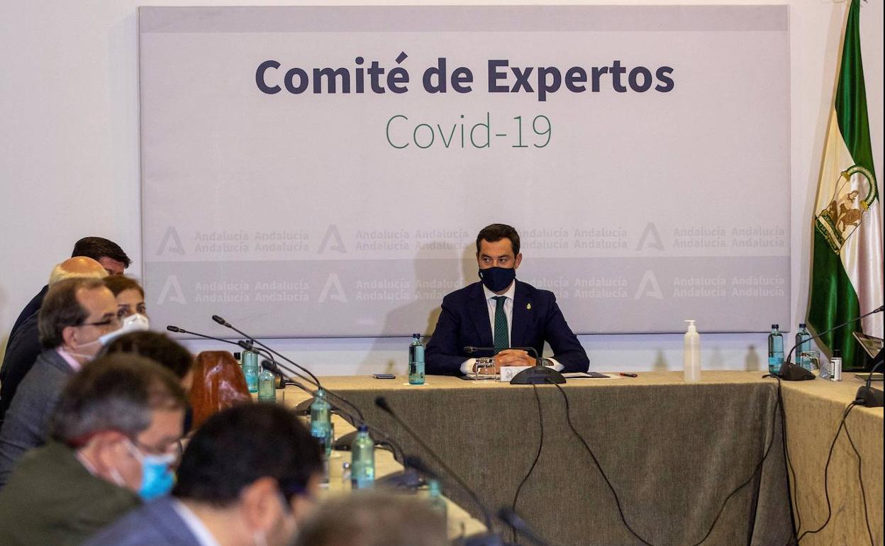 Moreno, en una reunión anterior del comité de expertos. 