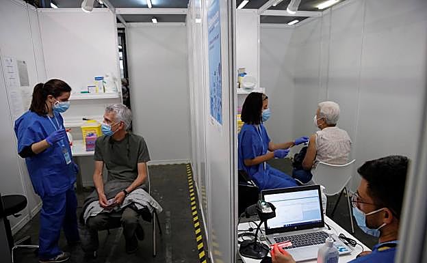 Campaña de vacunación en Barcelona 