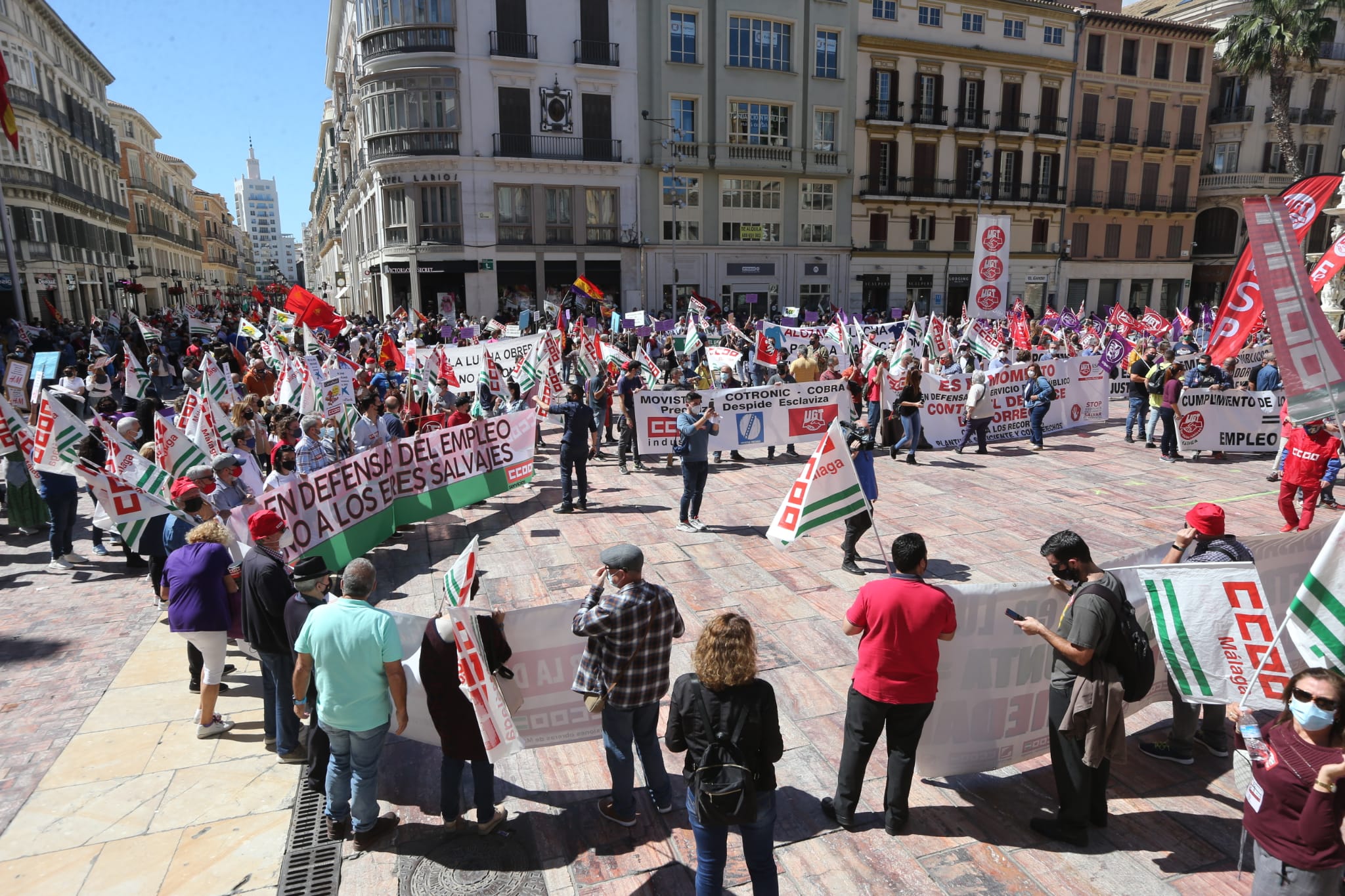 «Ahora toca cumplir. Un país en deuda con sus trabajadores y trabajadoras», lema de la movilización