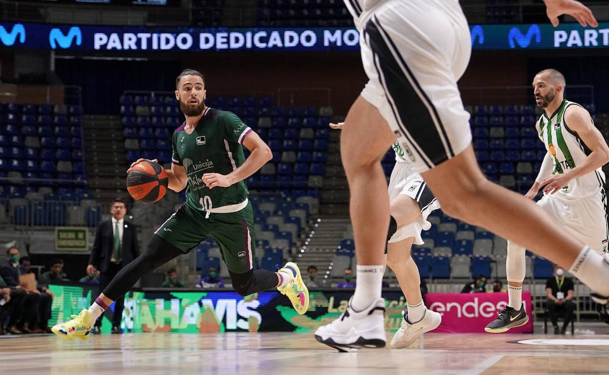 Francis Alonso, en el partido ante el Joventut. 