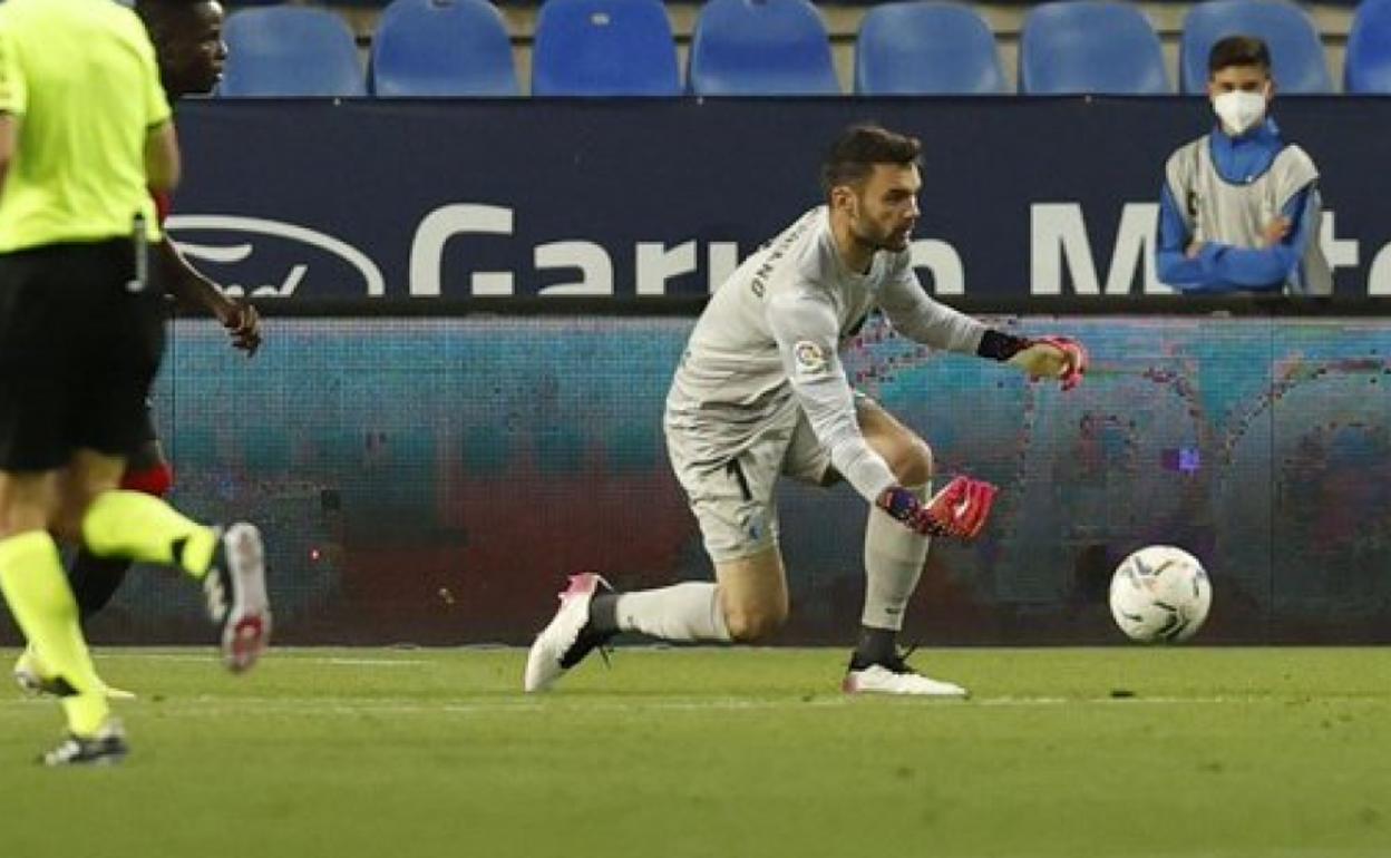 Juan Soriano, en el partido ante el Mallorca. 