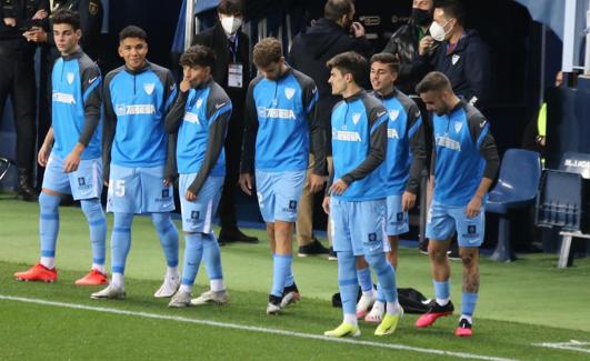 Jugadores de la cantera del Málaga.