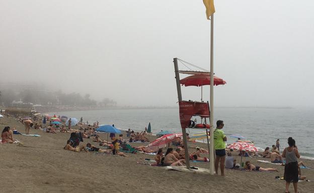 El taró sorprende el domingo a los bañistas en las playas de Málaga