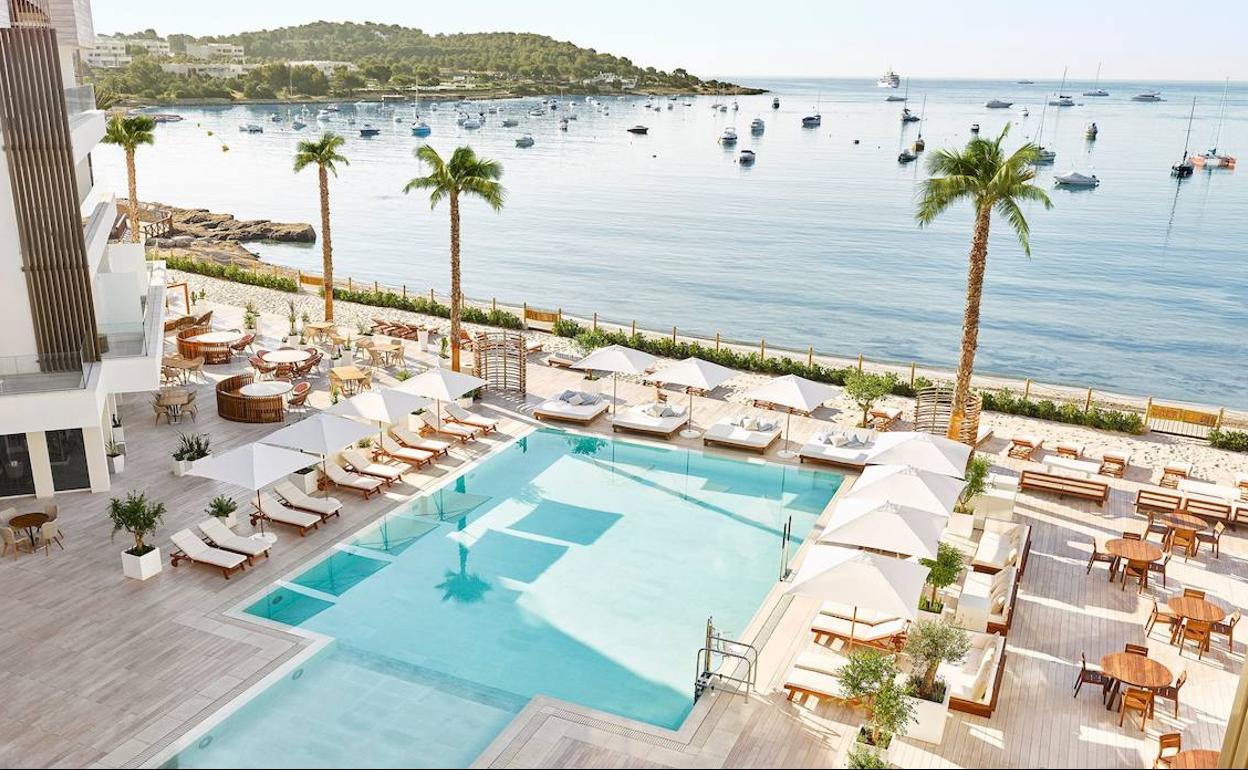 Terraza del hotel Nobu Ibiza Bay, donde se ubicará el 'pop up' de BiBo.