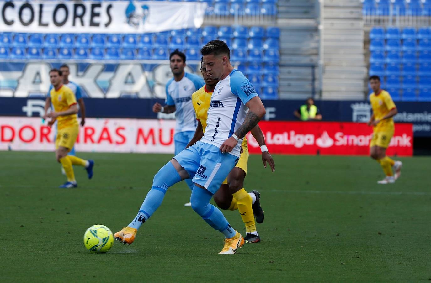 El partido se disputó en La Rosaleda, de nuevo sin público 