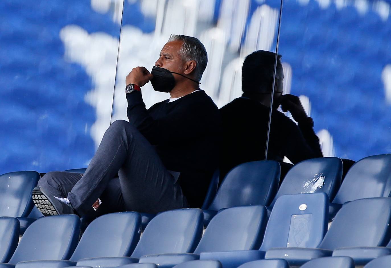 El partido se disputó en La Rosaleda, de nuevo sin público 