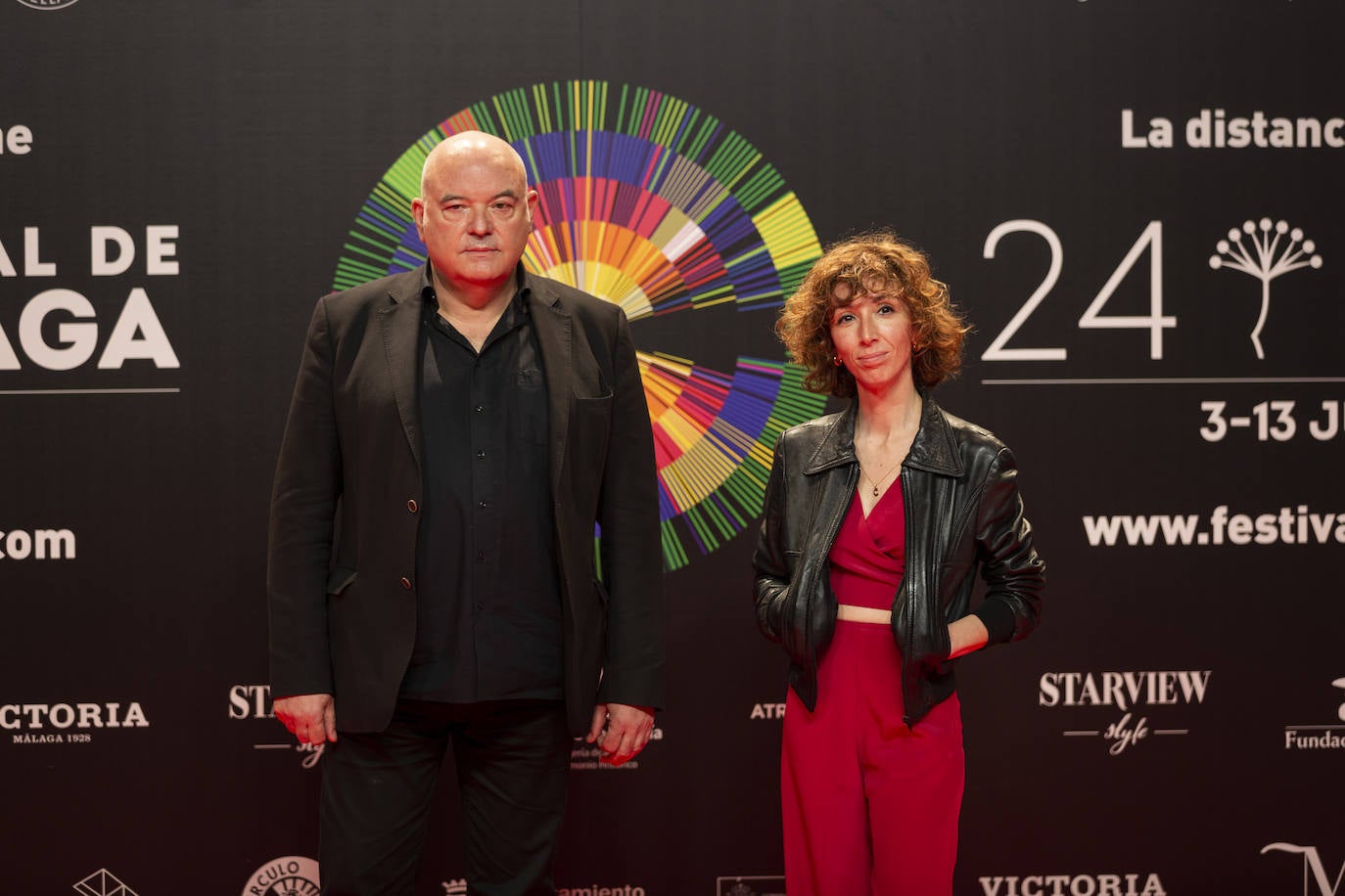 Los protagonistas de las películas seleccionadas posan en el Círculo de Bellas Artes como antesala del photocall malagueño