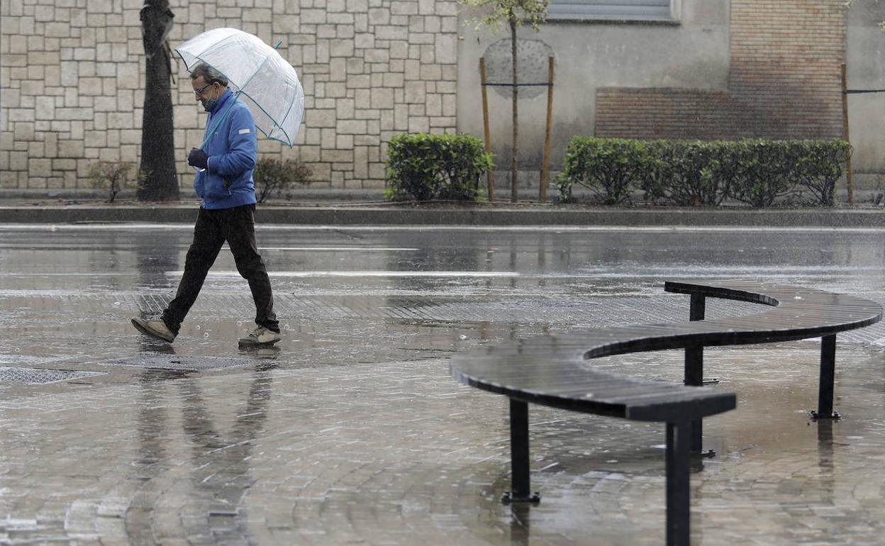 Los cielos nubosos y la lluvia, protagonistas este jueves en Málaga. 