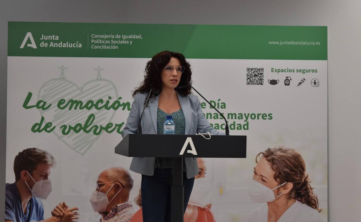 Rocío Ruiz, en un acto este miércoles en Sevilla