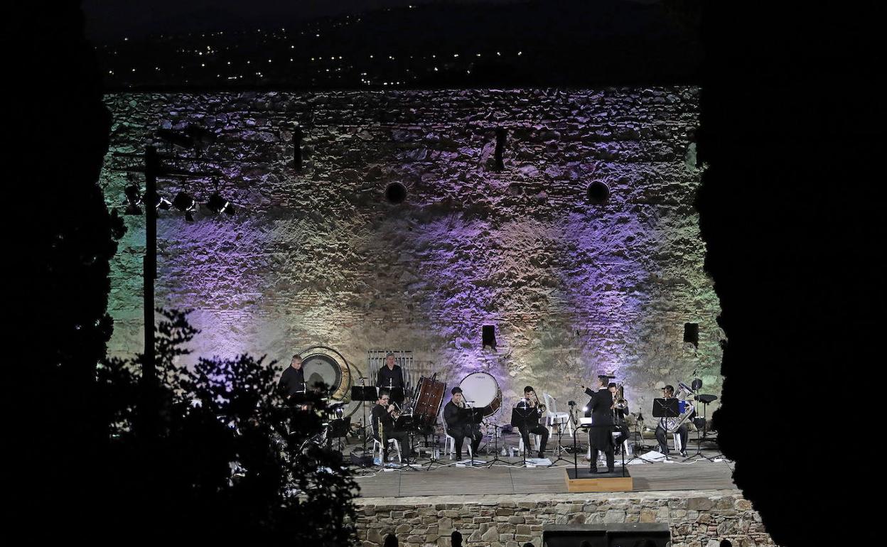 Concierto en el auditorio del castillo de Gibralfaro. 