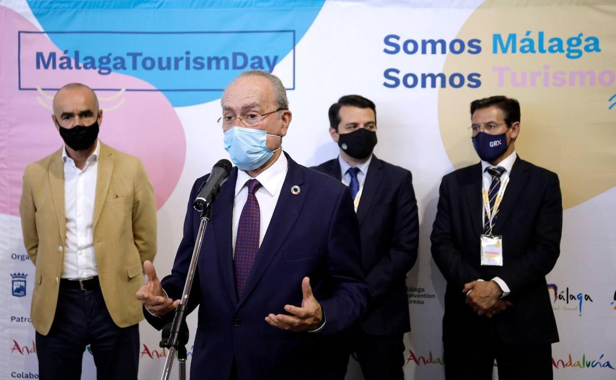 El alcalde, durante el 'Málaga Tourism Day'