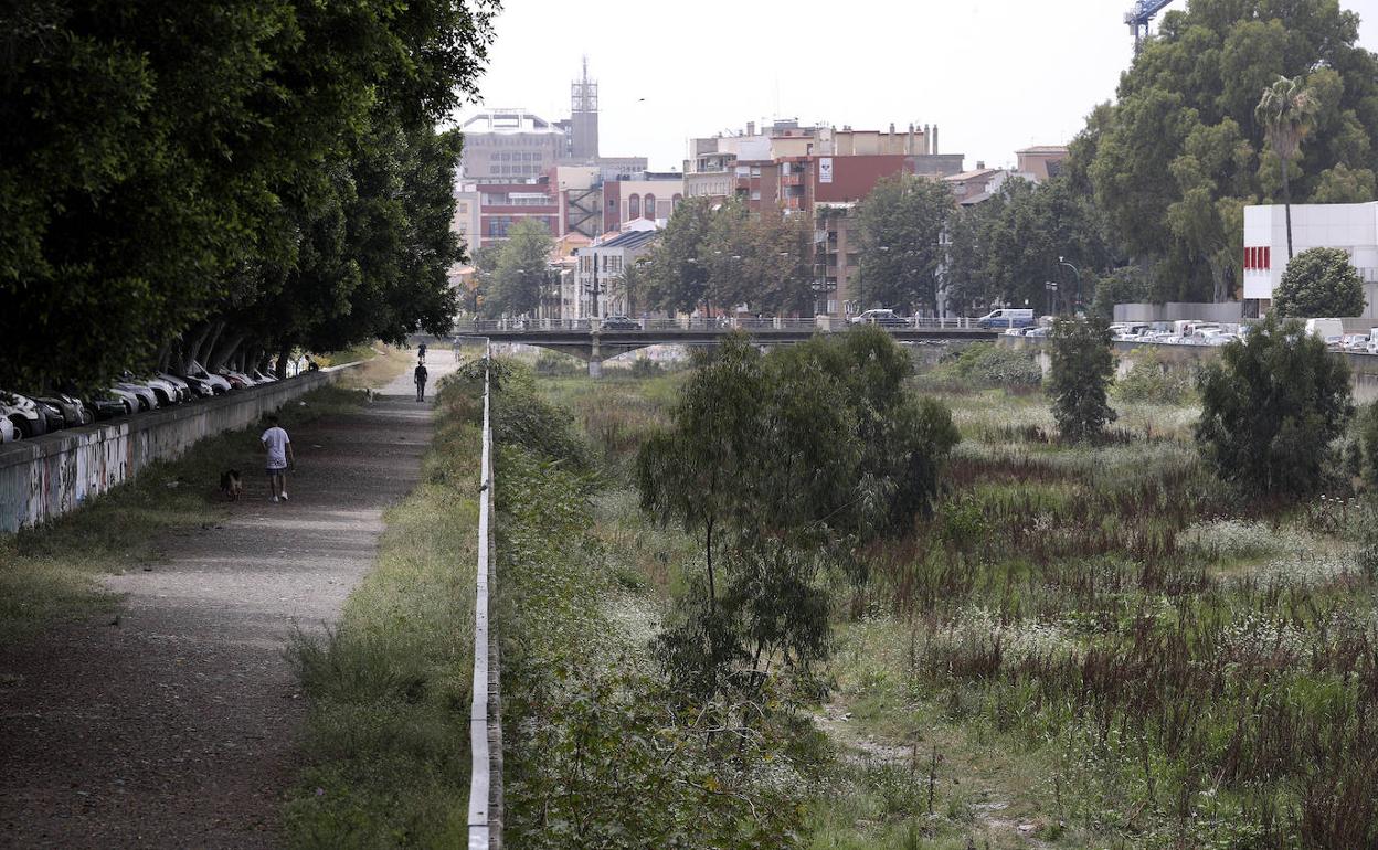 Muchos vecinos suelen pasear por las bermas del río. 