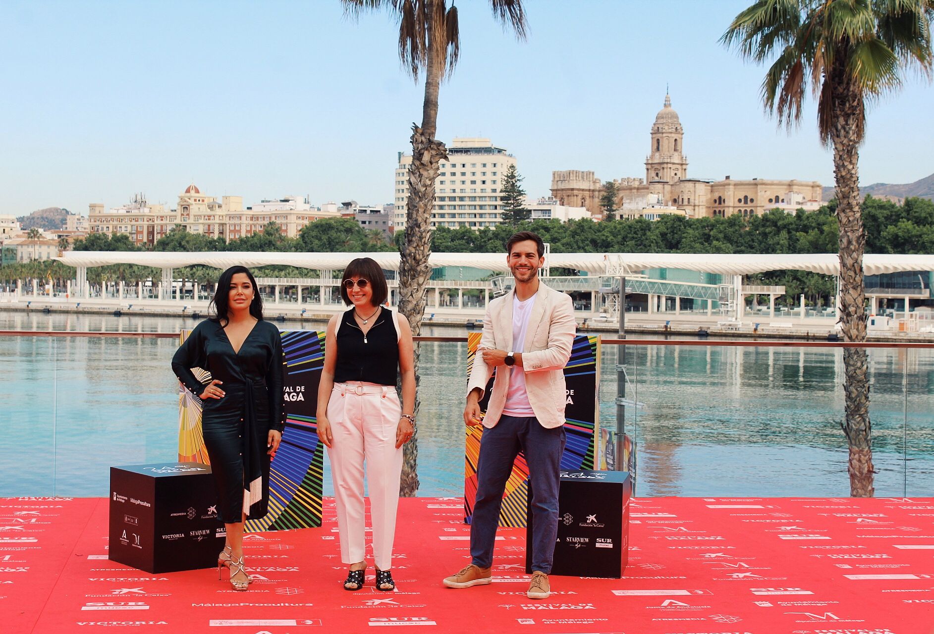 Photocall de la película '15 horas' con la presencia de su directora, Judith Colell, y los intérpretes Marc Clotet y Sterlyn Ramírez.