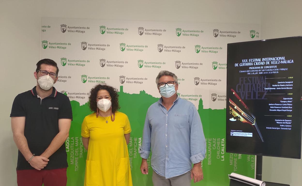 Acto de presentación del evento musical, este miércoles en el Ayuntamiento veleño. 