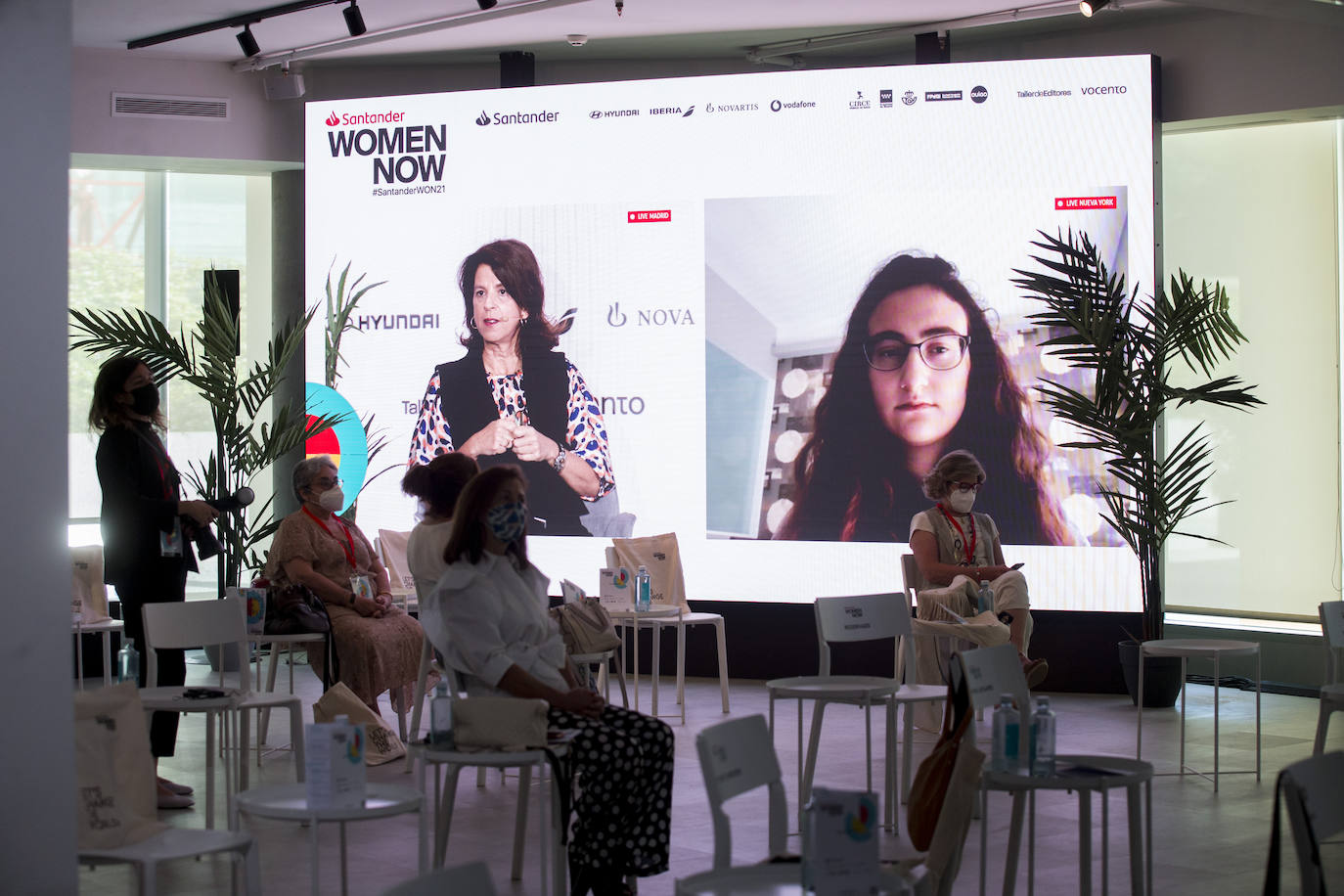 La activista y fundadora del movimiento por el clima Zero Hour, Jamie Margolin, en su intervención en el Santander WomenNOW.