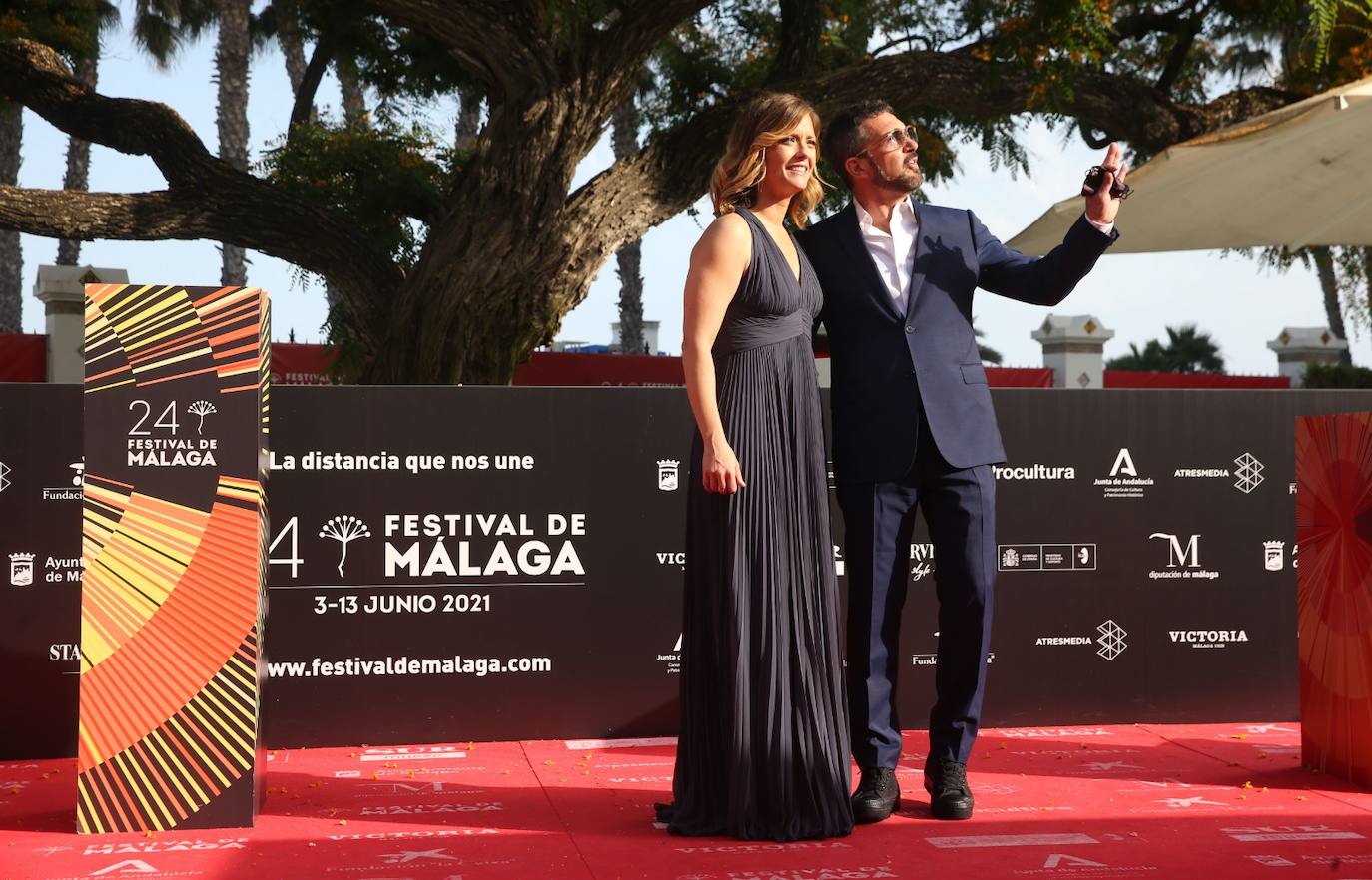 Último desfile de famosos del 24 Festival de Málaga. 