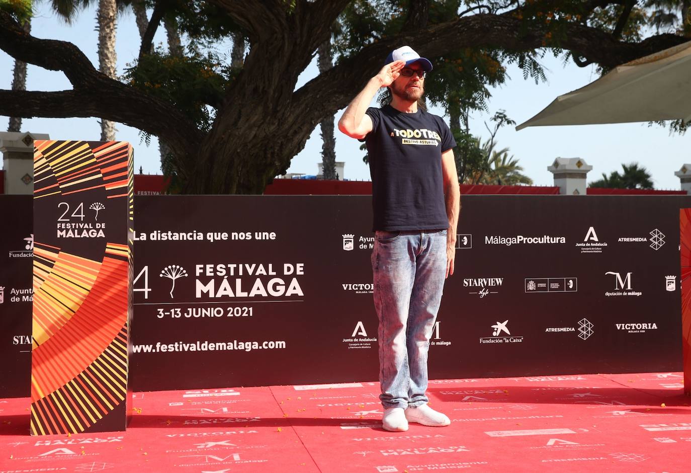 Último desfile de famosos del 24 Festival de Málaga. 