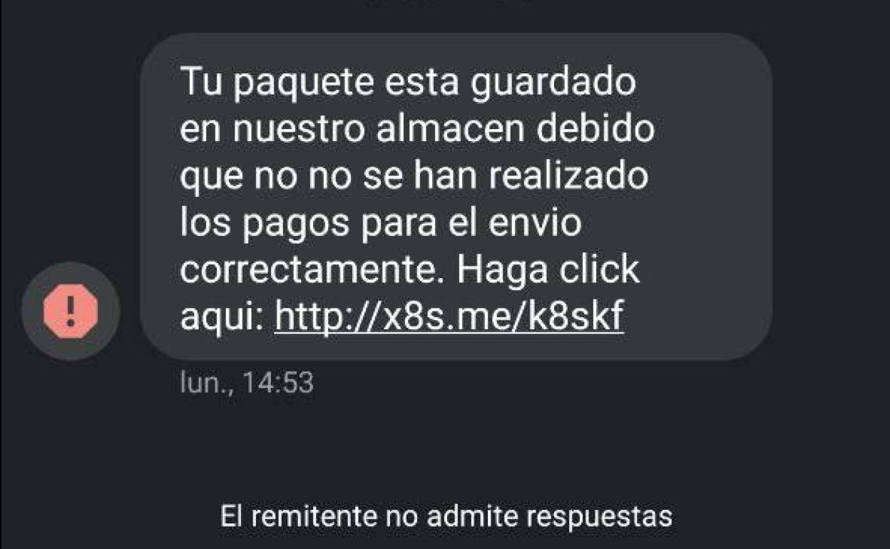 El supuesto SMS de GLS que nos pide pagar para sacar un paquete de la ...