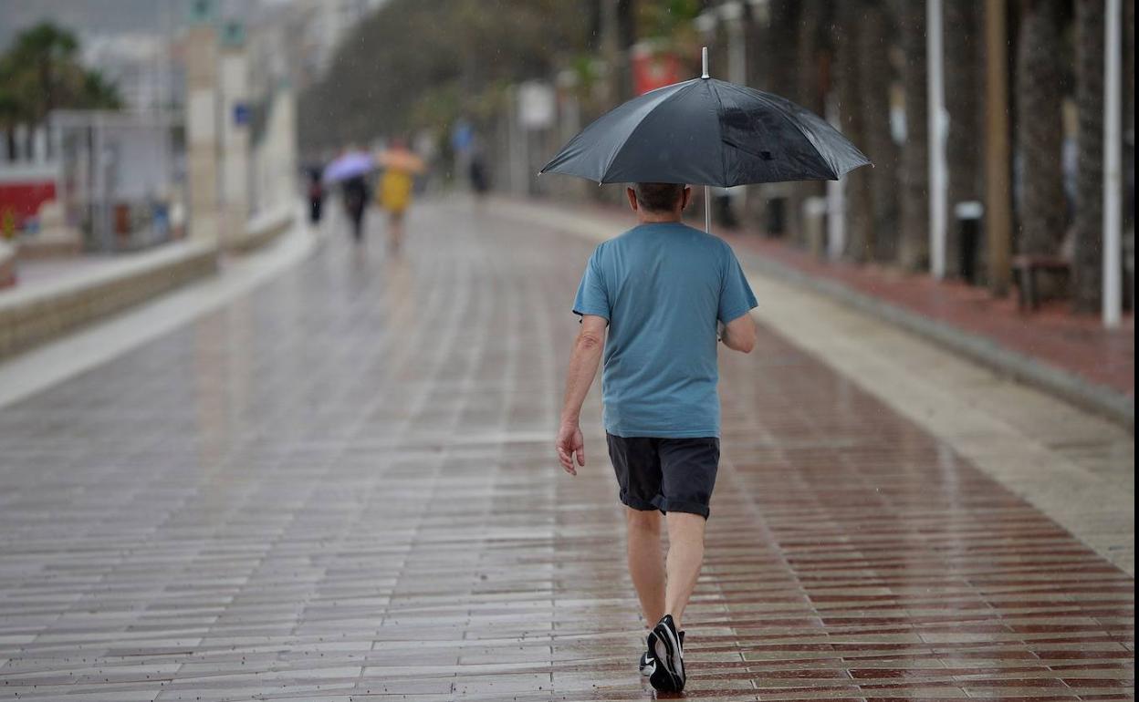 Aemet prevé lluvias para este jueves en Málaga. 