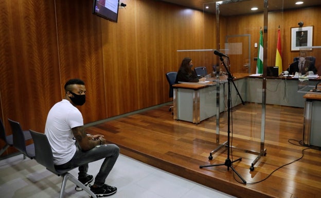 José Arcadio D. N., 'El Melillero', durante el juicio por amenazas de este miércoles.