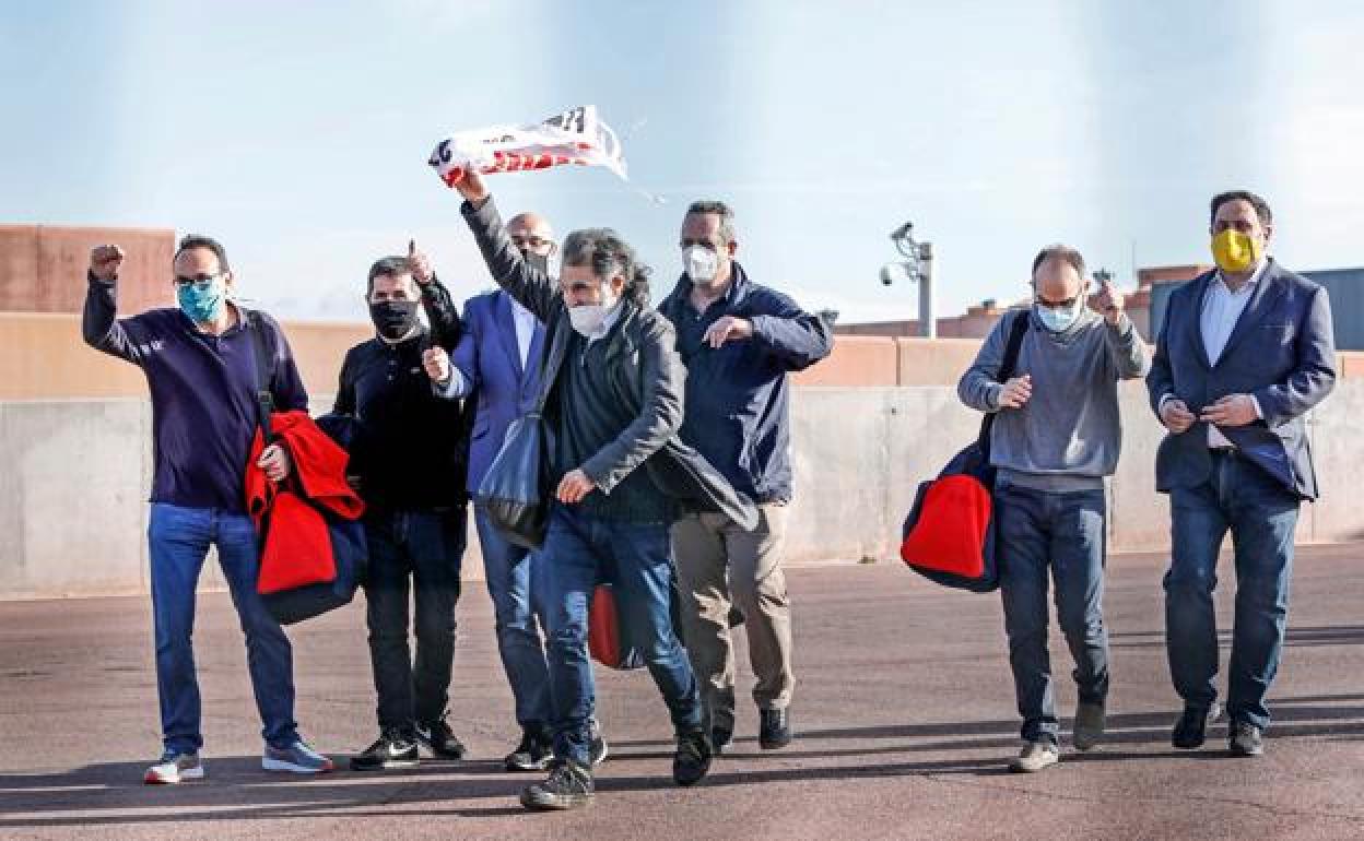 Los presos del 'procés' salieron de la cárcel temporal en enero cuando se les concedió el tercer grado.