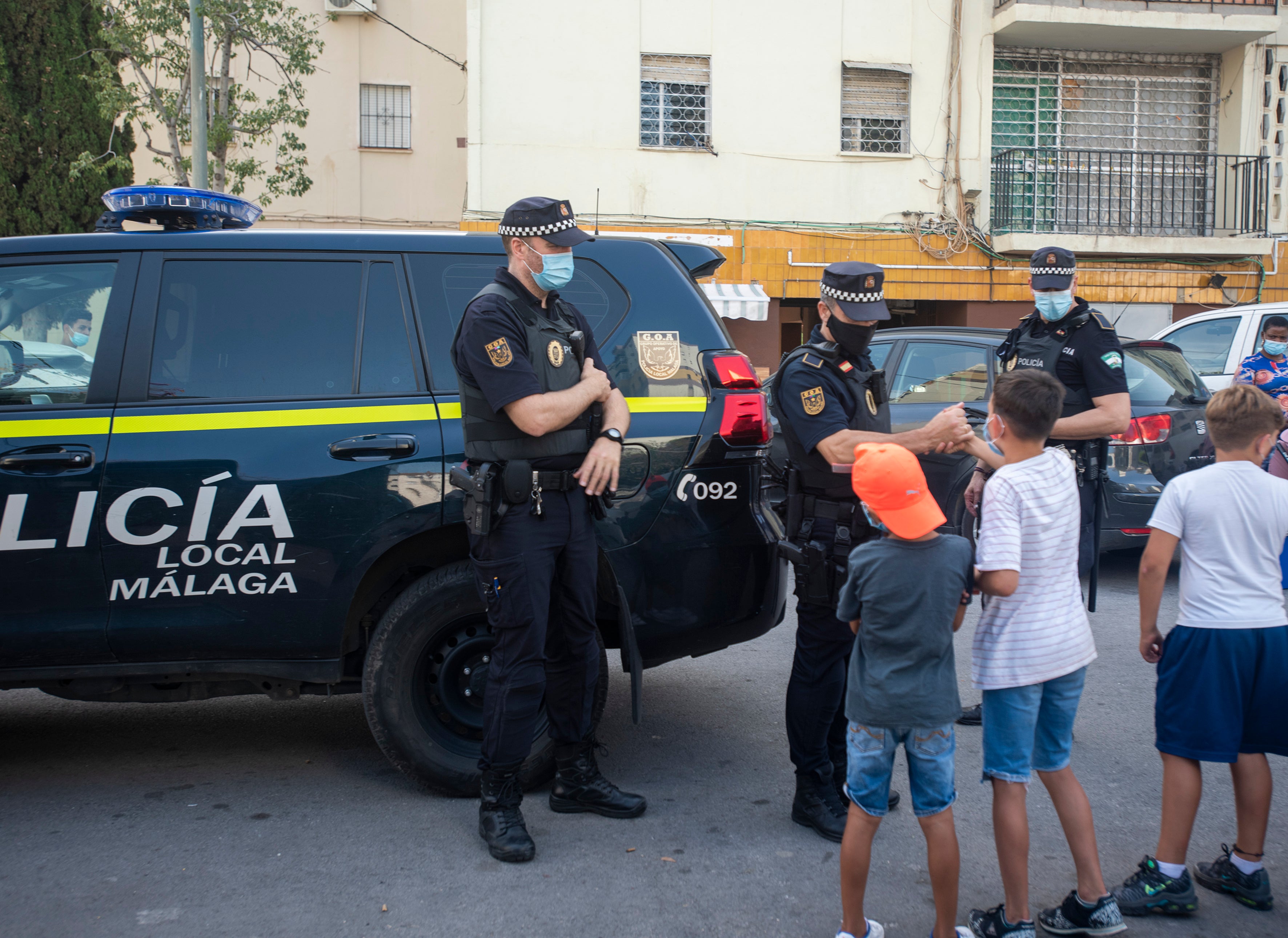 El Grupo Operativo de Apoyo de La Policía Local está formado por medio centenar de efectivos que se enfrentan a las situaciones de máxima exigencia en materia de seguridad en la capital malagueña