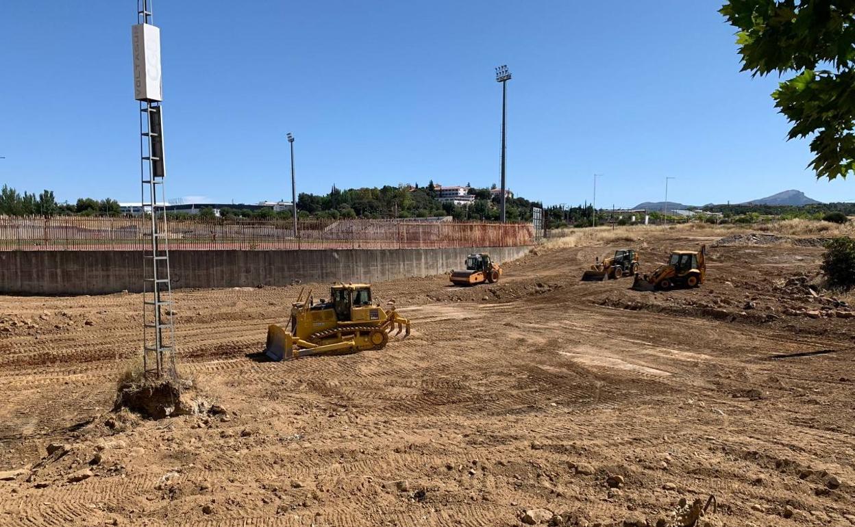 Los trabajos, este jueves. 