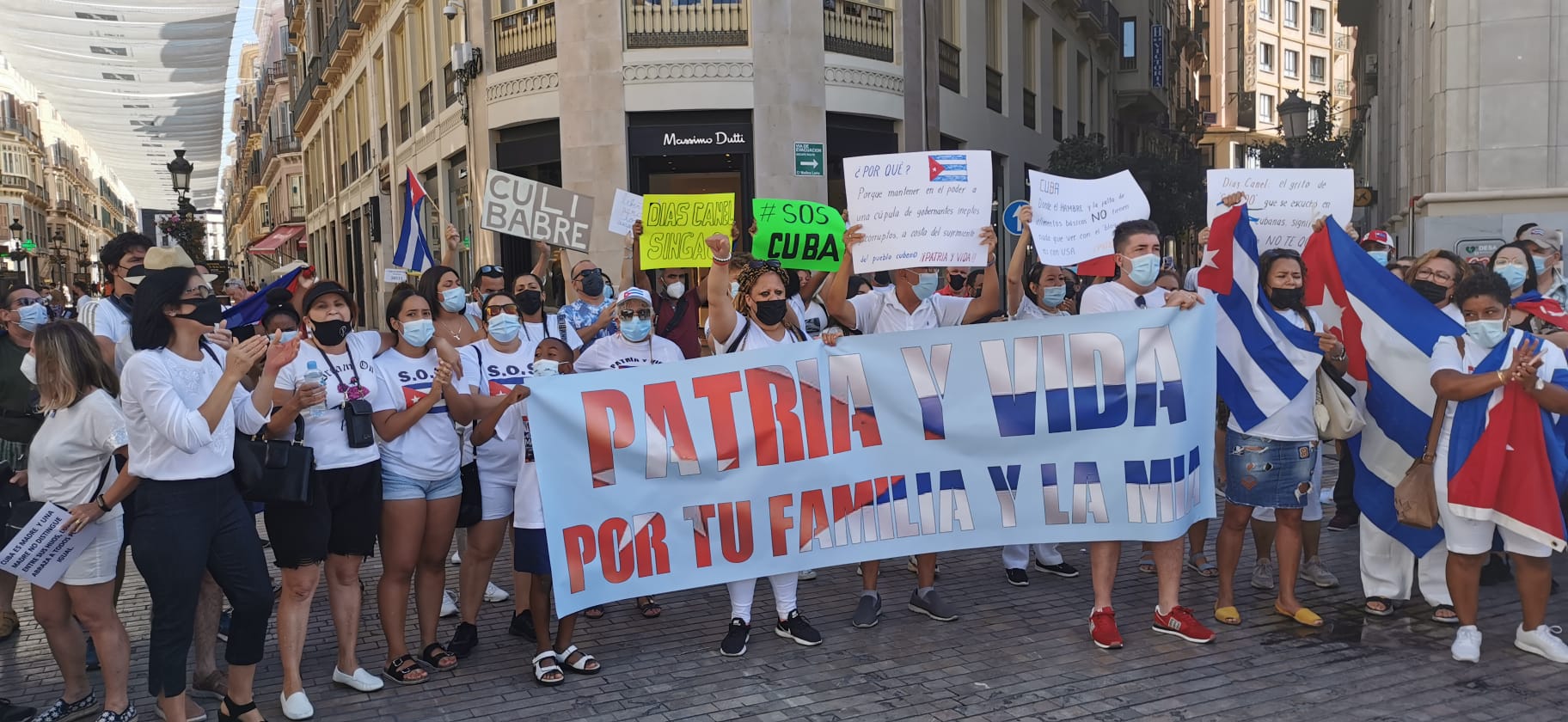 Han reclamado libertad y democracia para su país tras los incidentes que se han producido en la isla de Cuba desde hace una semana