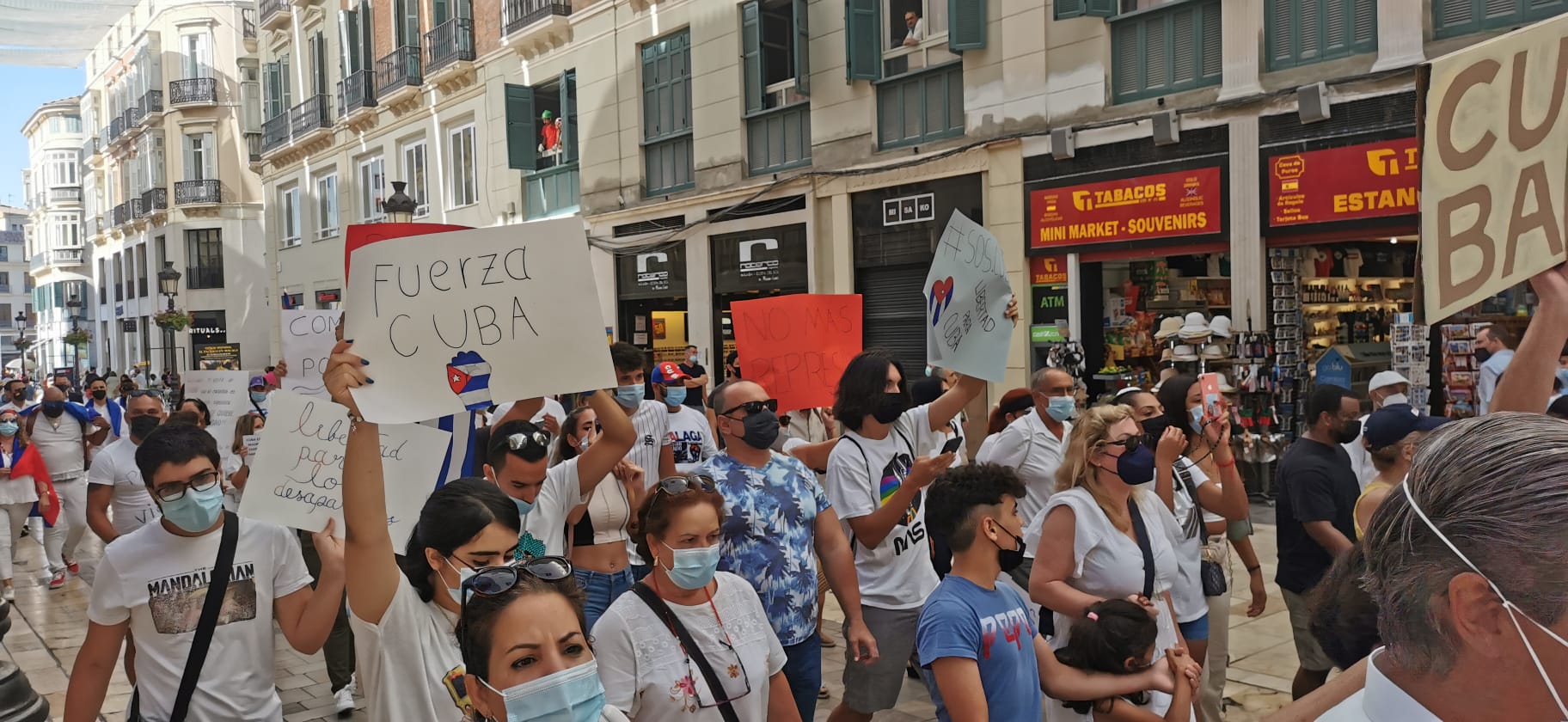 Han reclamado libertad y democracia para su país tras los incidentes que se han producido en la isla de Cuba desde hace una semana