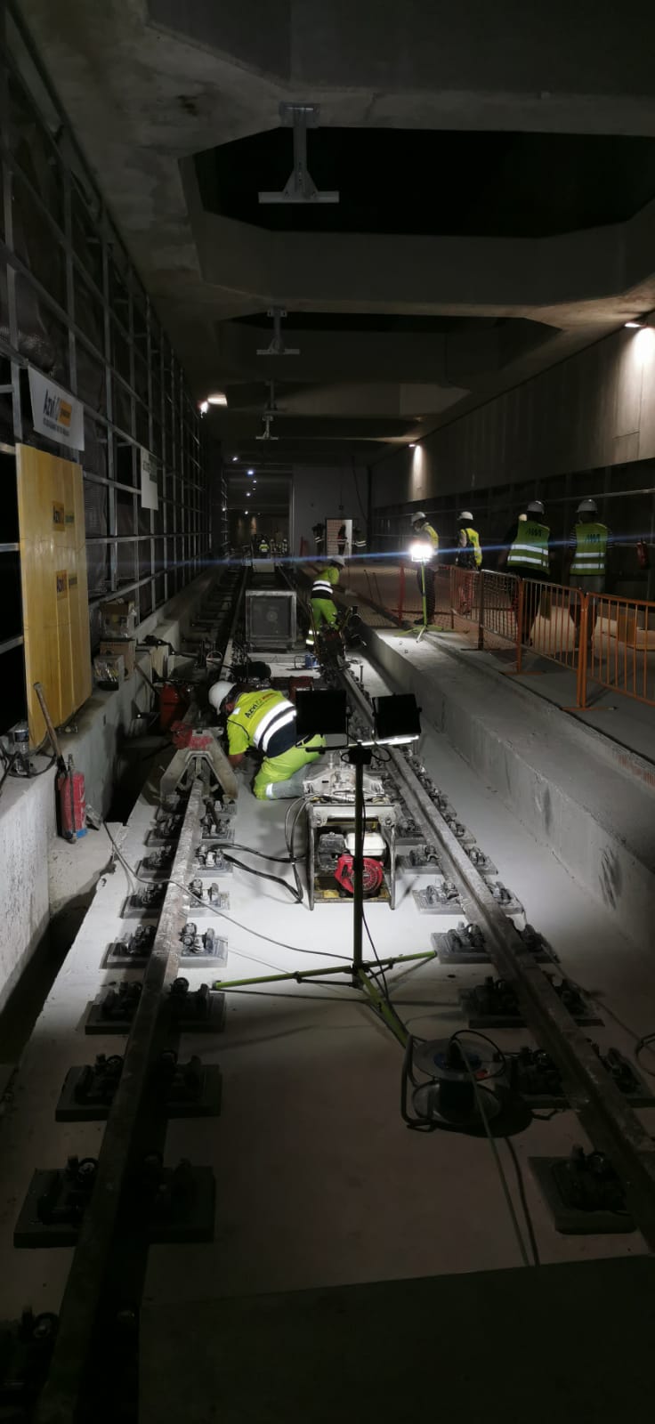 Fotos: Actuación en el &#039;tobogán&#039; que da continuidad al túnel entre la avenida de Andalucía y la Alameda del Metro de Málaga