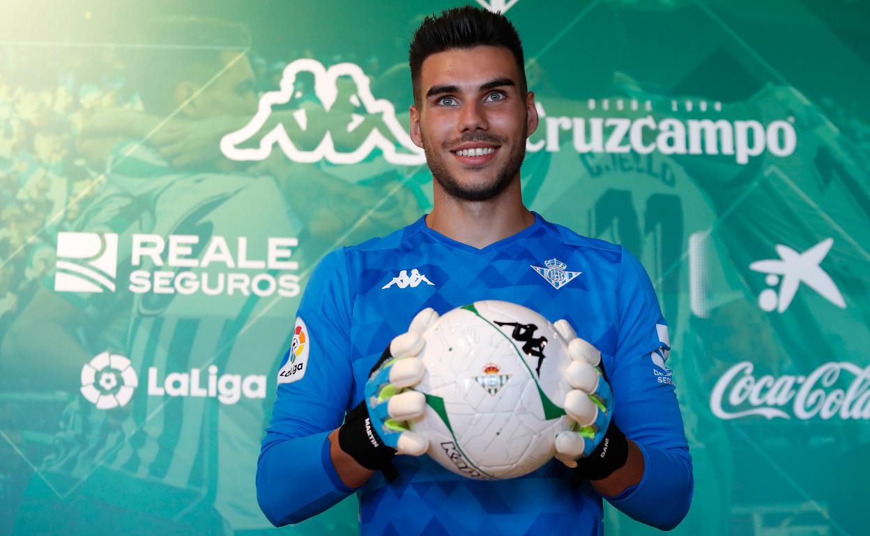 Dani Martín, con el Betis.