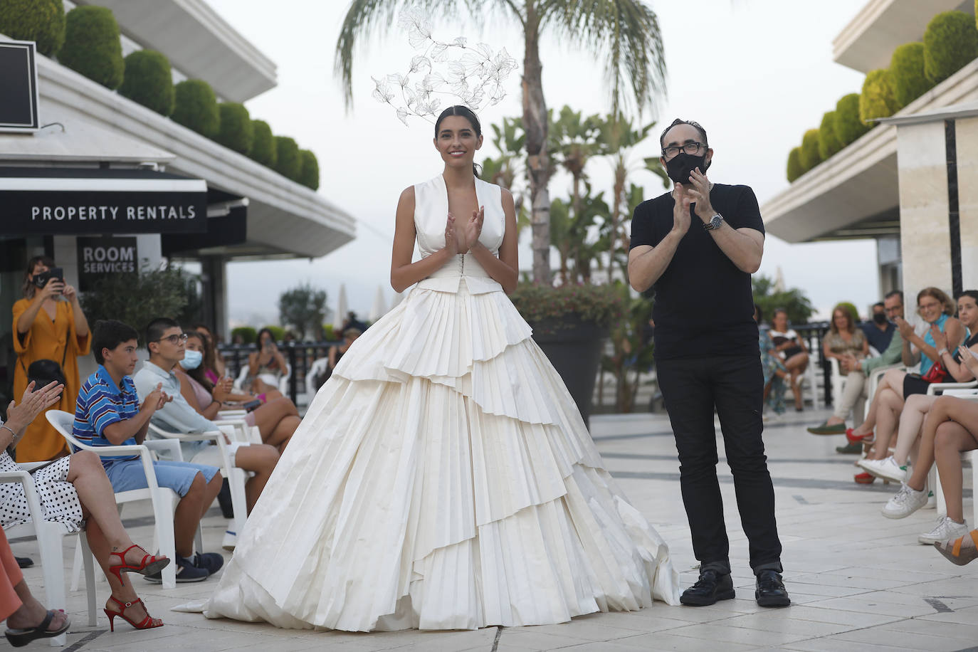 Desfile benéfico en Marbella en apoyo del pequeño Adán. 