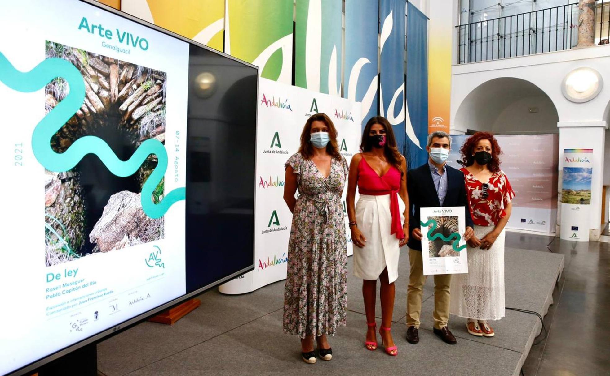 María Esperanza González, Nuria Rodríguez, Miguel Ángel Herrera y María José Rodríguez han presentado Arte Vivo.