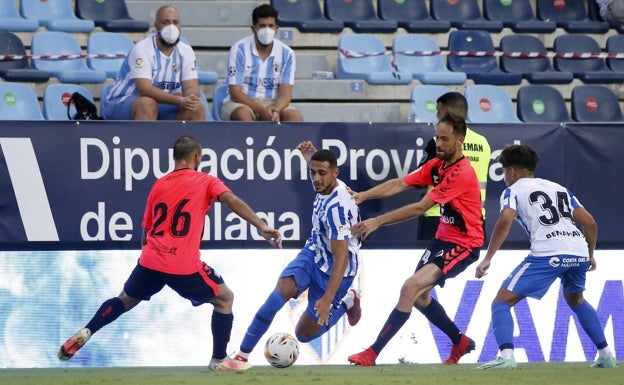 El lateral derecho canterano Bilal, el sábado ante el Tenerife (0-1). 