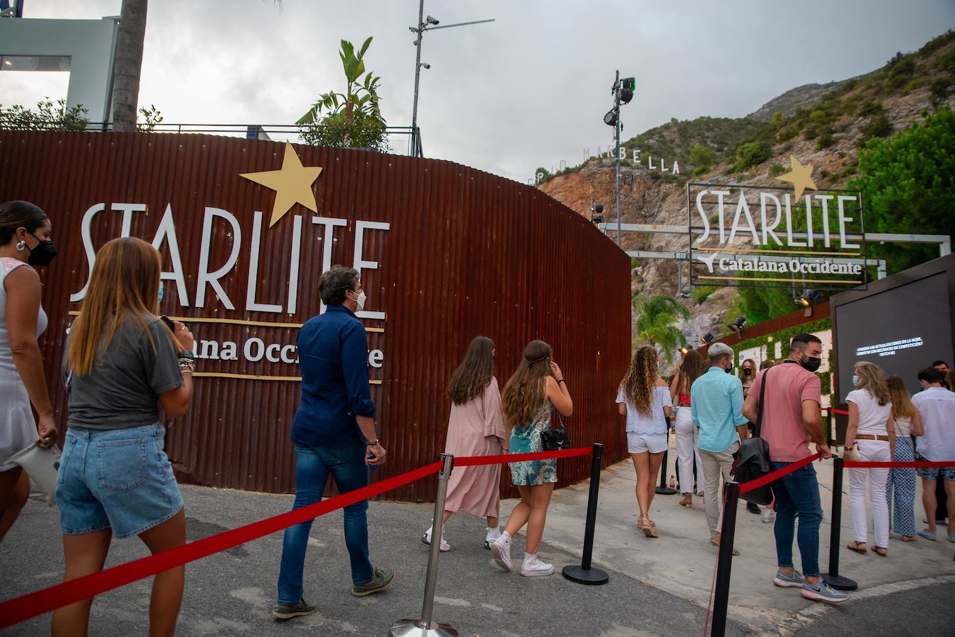 Taburete, en su concierto en Starlite. 