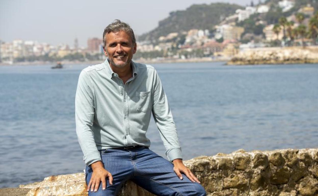 López, en los Baños del Carmen, el pasado jueves tras la entrevista con este periódico.