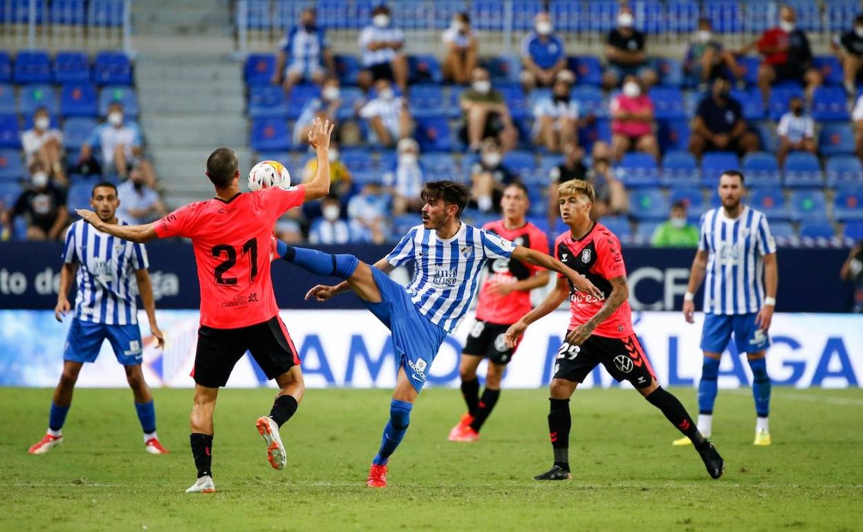 Jozabed, en acción ante el Tenerife, días antes de lesionarse. 