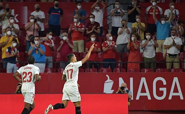 Vídeo: Estreno a lo grande de Lamela para ilusionar al Sevilla