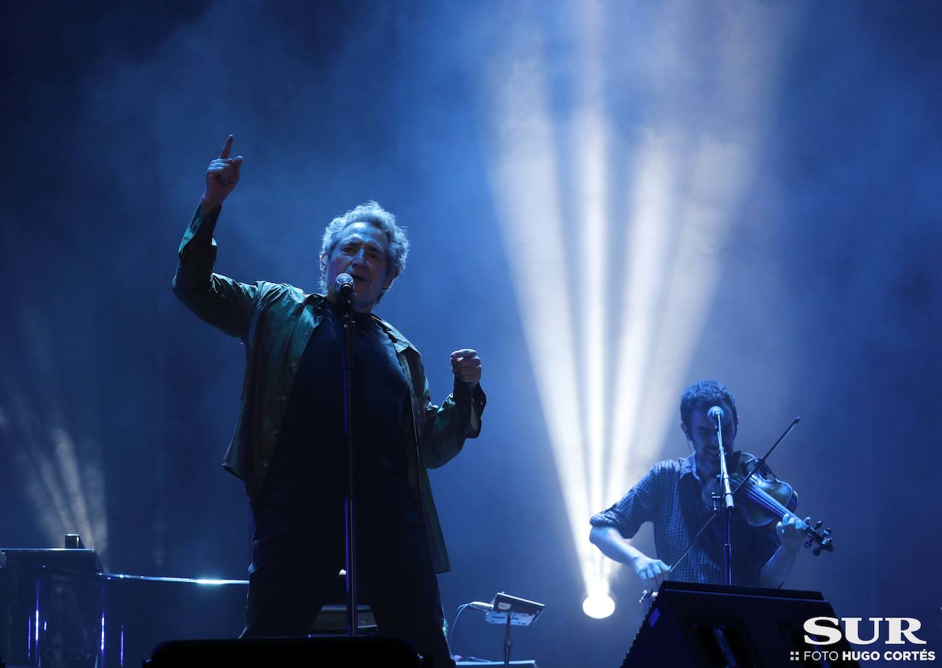 Miguel Ríos, en el Auditorio Municipal este jueves. 