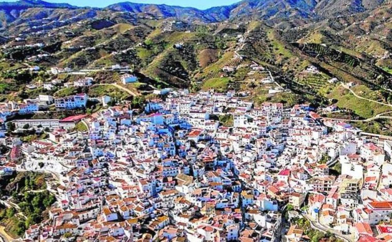 Vista de Almáchar, uno de los pueblos sin contagios en los últimos 14 días. 