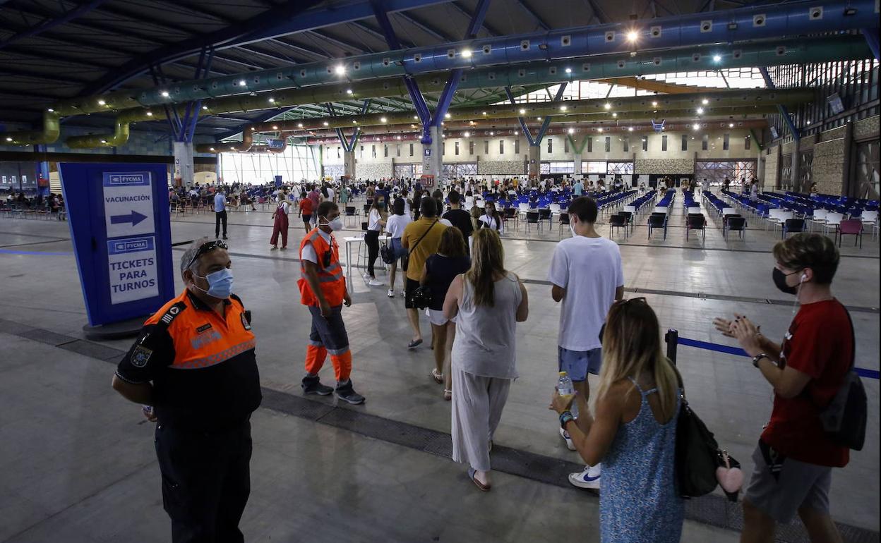 Esta semana se ha vacunado sin cita e el Palacio de Congresos de Málaga. 