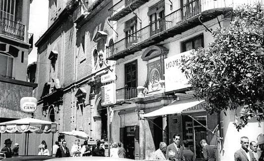 Sede de la Sociedad Económica de Amigos del País en los años 70. Archivo Municipal de Málaga