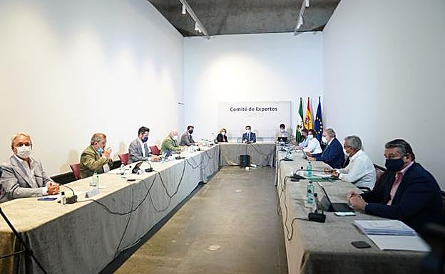 Moreno en la reunión del comité de expertos