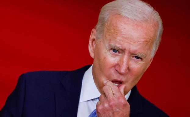 El presidente de EE UU, Joe Biden, en su intervención de este martes.