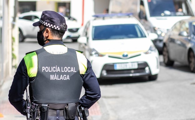 Imagen de archivo de la Policía Local de Málaga, que llevó a cabo la intervención. 