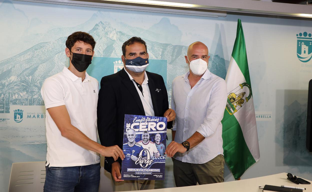 Esteban Granero, Manuel Cardeña y Fernando Calvo