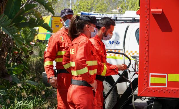 La Unidad Militar de Emergencia ya está en Sierra Bermeja para participar en las labores de extinción